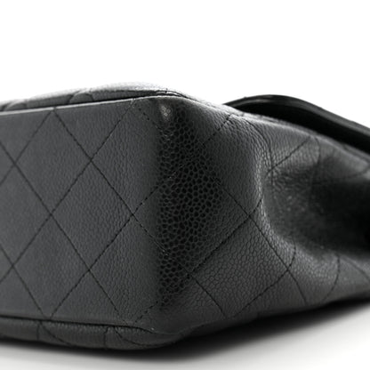 Chanel Caviar Quilted Jumbo Double Flap Black 10 of 15
