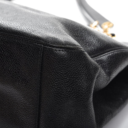 Chanel Caviar CC Shopper Tote Black 9 of 11