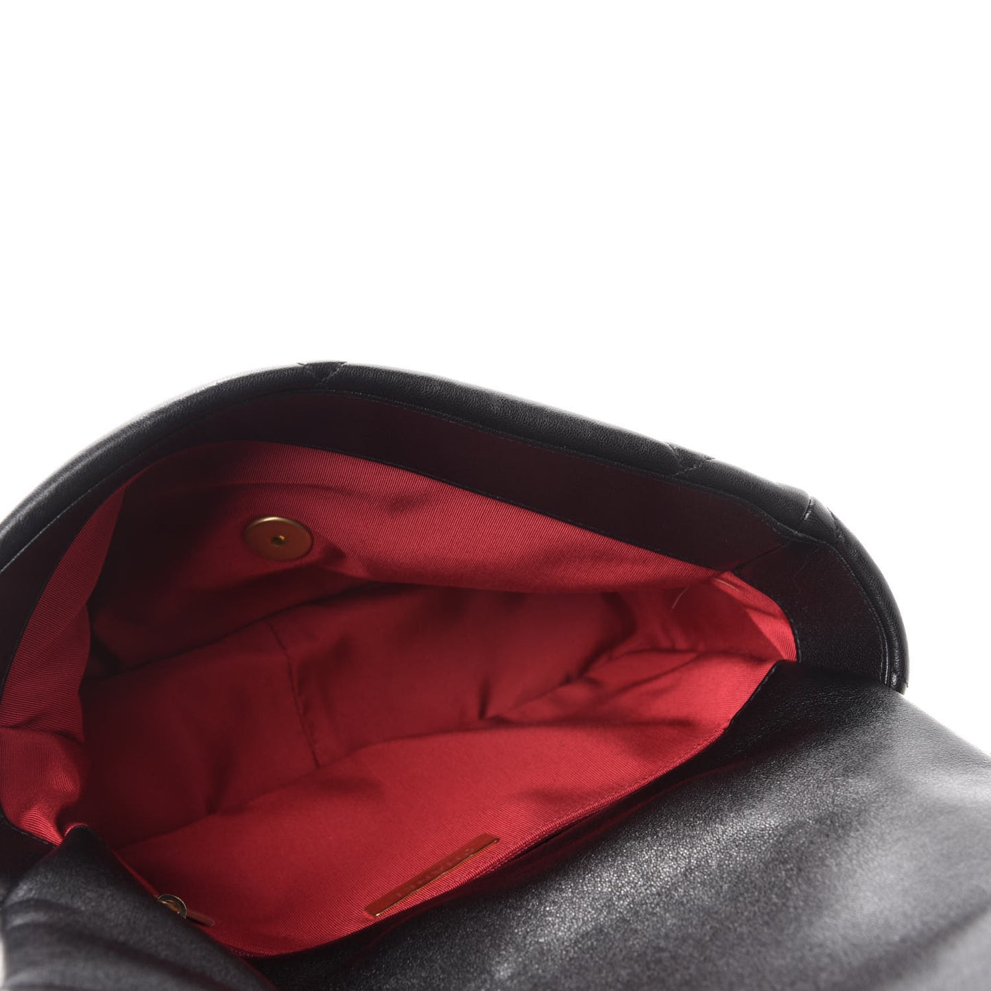 Shiny Goatskin Quilted Large Chanel 19 Flap Black