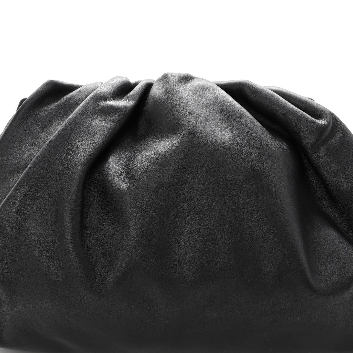 Smooth Butter Calf The Pouch Oversized Clutch Black
