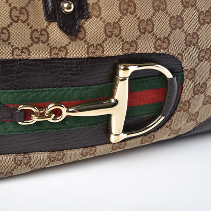 Gucci Monogram Hasler Boston Dark Brown 18 of 19