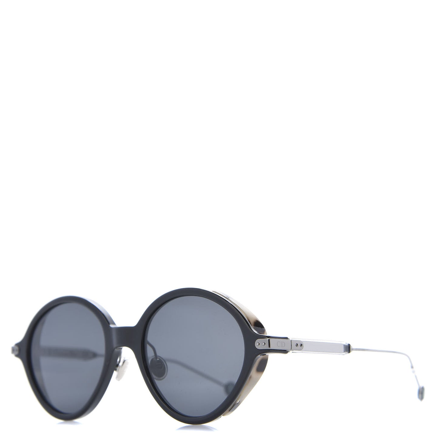 Acetate Umbrage Round Sunglasses Tortoise Black