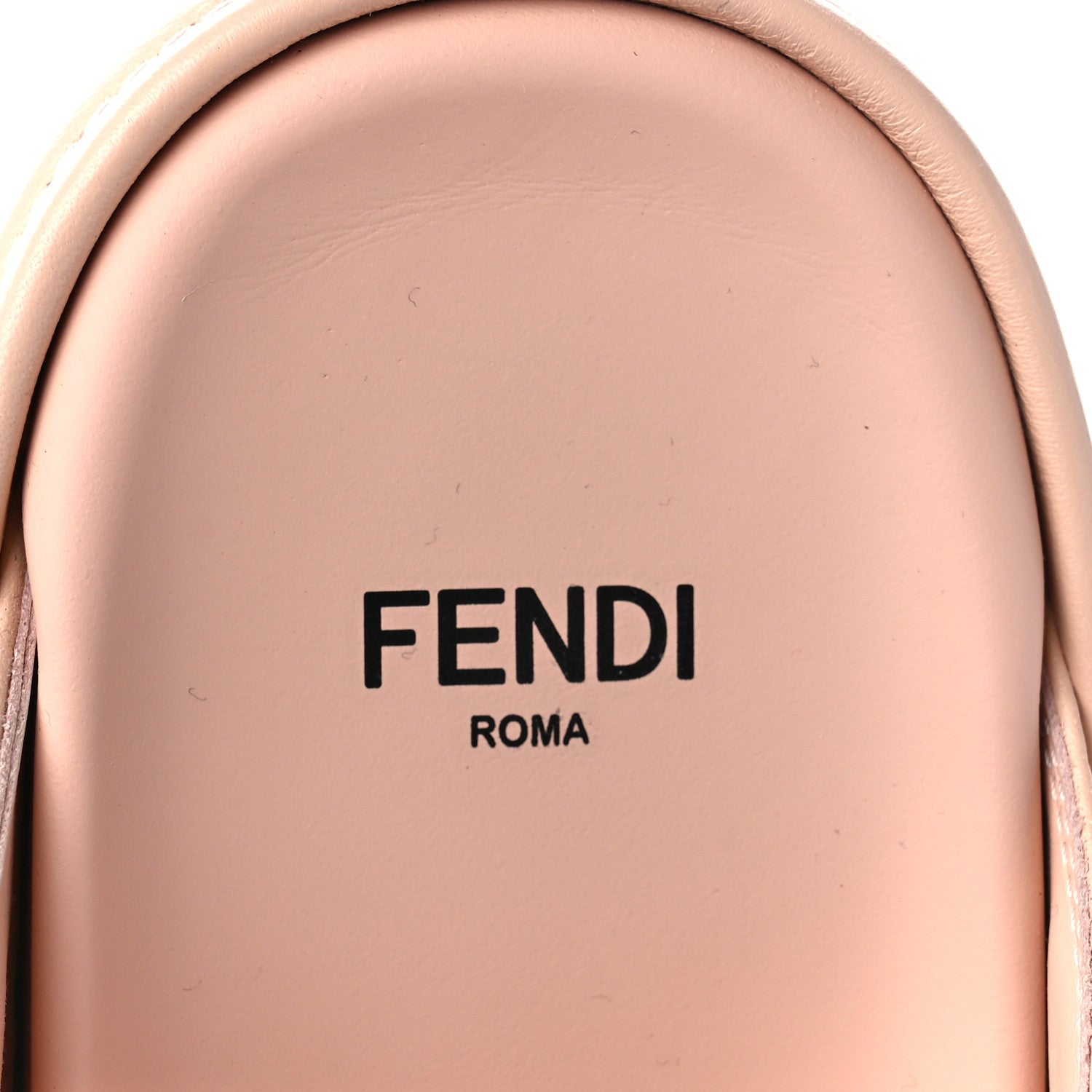 Fendi Vitello Womens Fendigraphy Slide Sandals 36 Light Rose 8 of 9