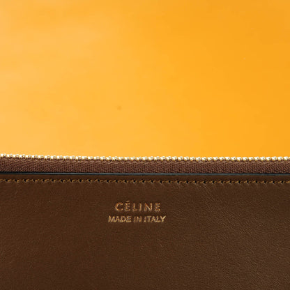 Celine Shiny Smooth Calfskin Small Twisted Cabas Moss Green Daffodil 8 of 8