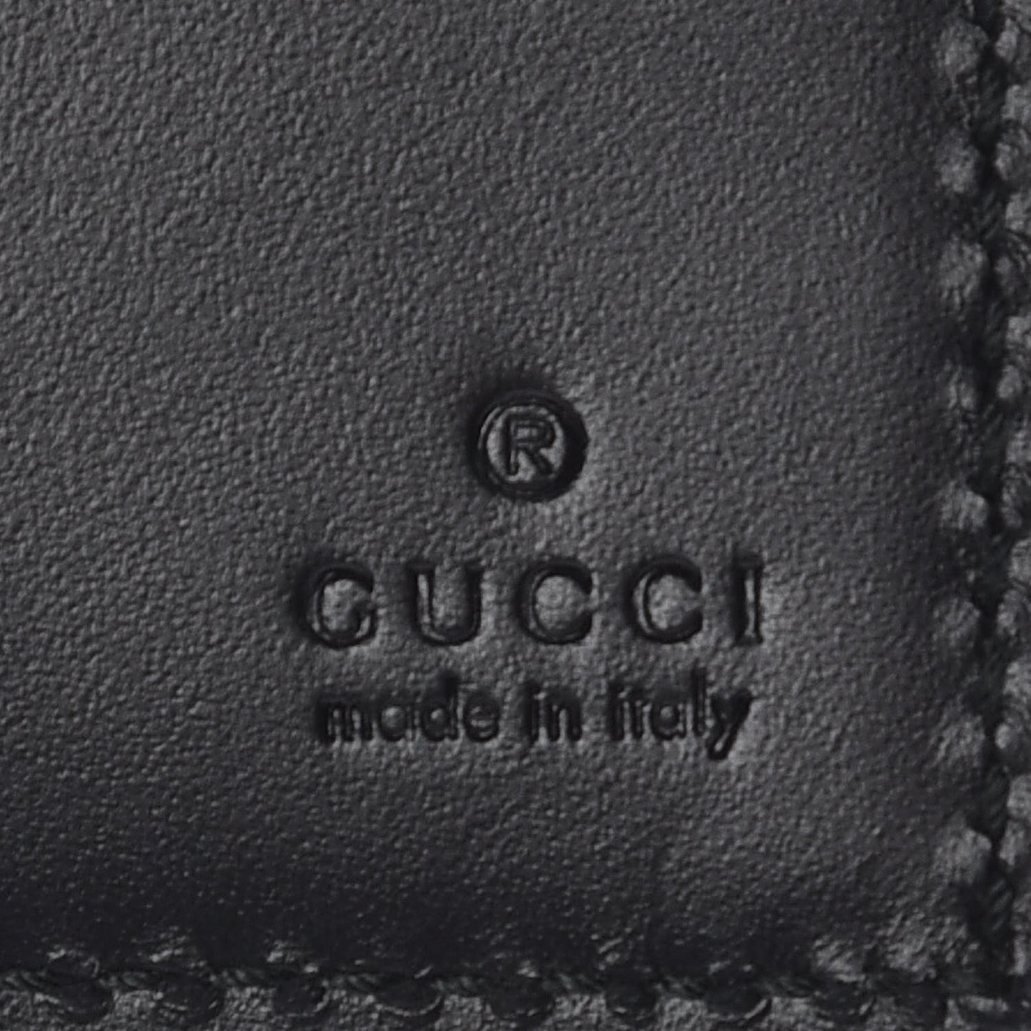 Guccissima Signature Dorian Bi-Fold Wallet Black