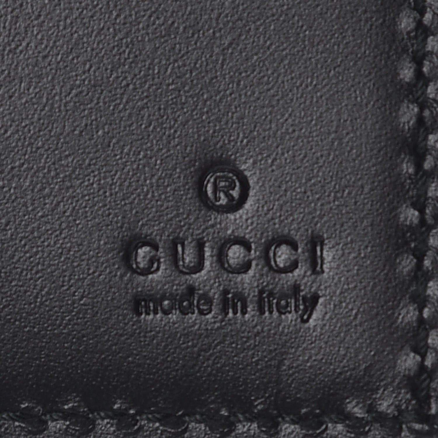 Gucci Guccissima Signature Dorian Bi-Fold Wallet Black 6 of 10
