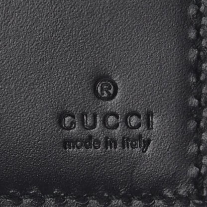 Gucci Guccissima Signature Dorian Bi-Fold Wallet Black 6 of 10