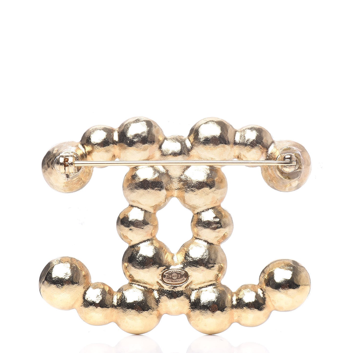 Pearl CC Brooch Light Gold
