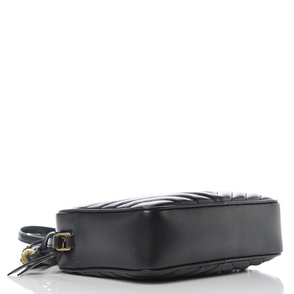 Saint Laurent Calfskin Matelasse Monogram Lou Camera Bag Black 4 of 9