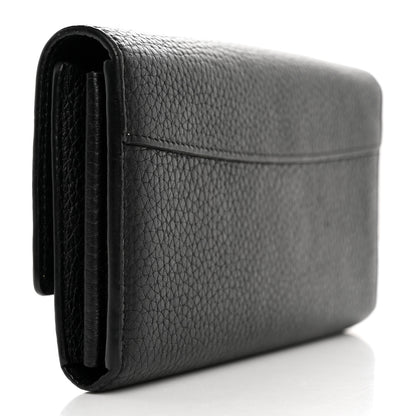 Louis Vuitton Taurillon Studded Sol Capucines Wallet Black 3 of 7