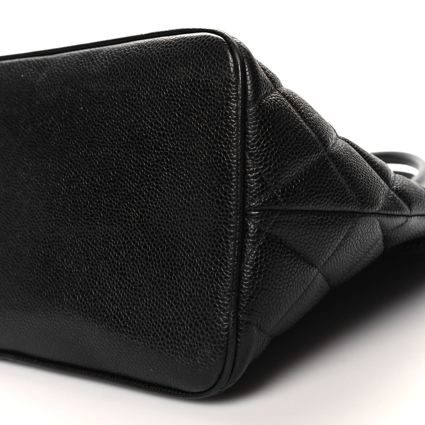 Caviar Quilted Medallion Tote Black