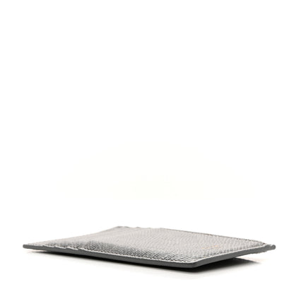Celine Grained Calfskin Zipped Card Holder Grey 4 of 9