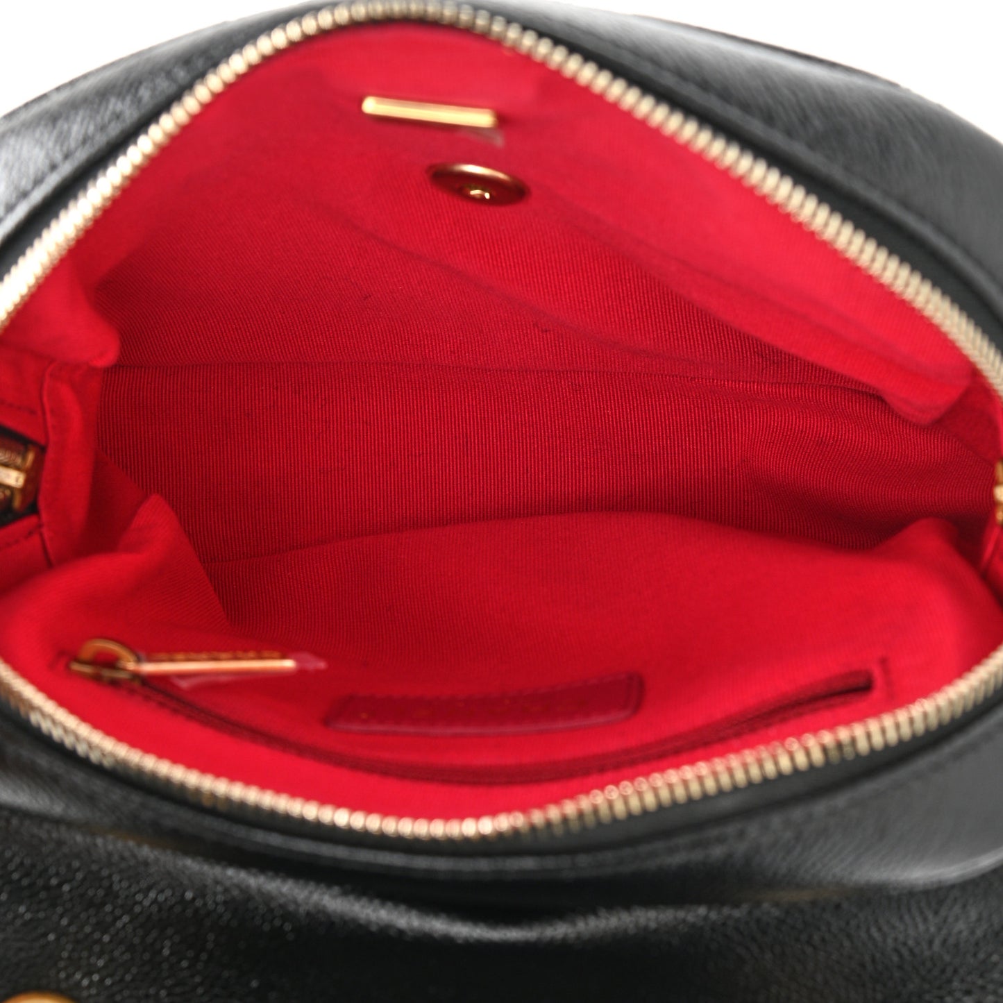 Shiny Caviar Quilted Chain Melody Backpack Black