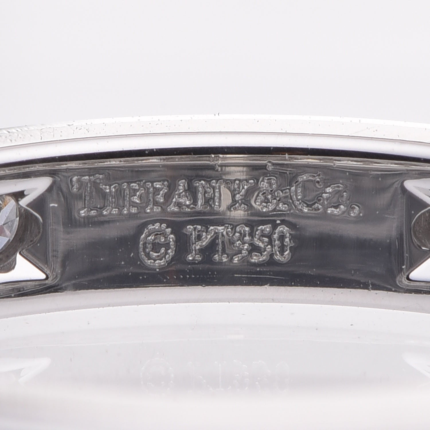 Tiffany Platinum Diamond 3mm Wedding Band Ring 49 5 4 of 5