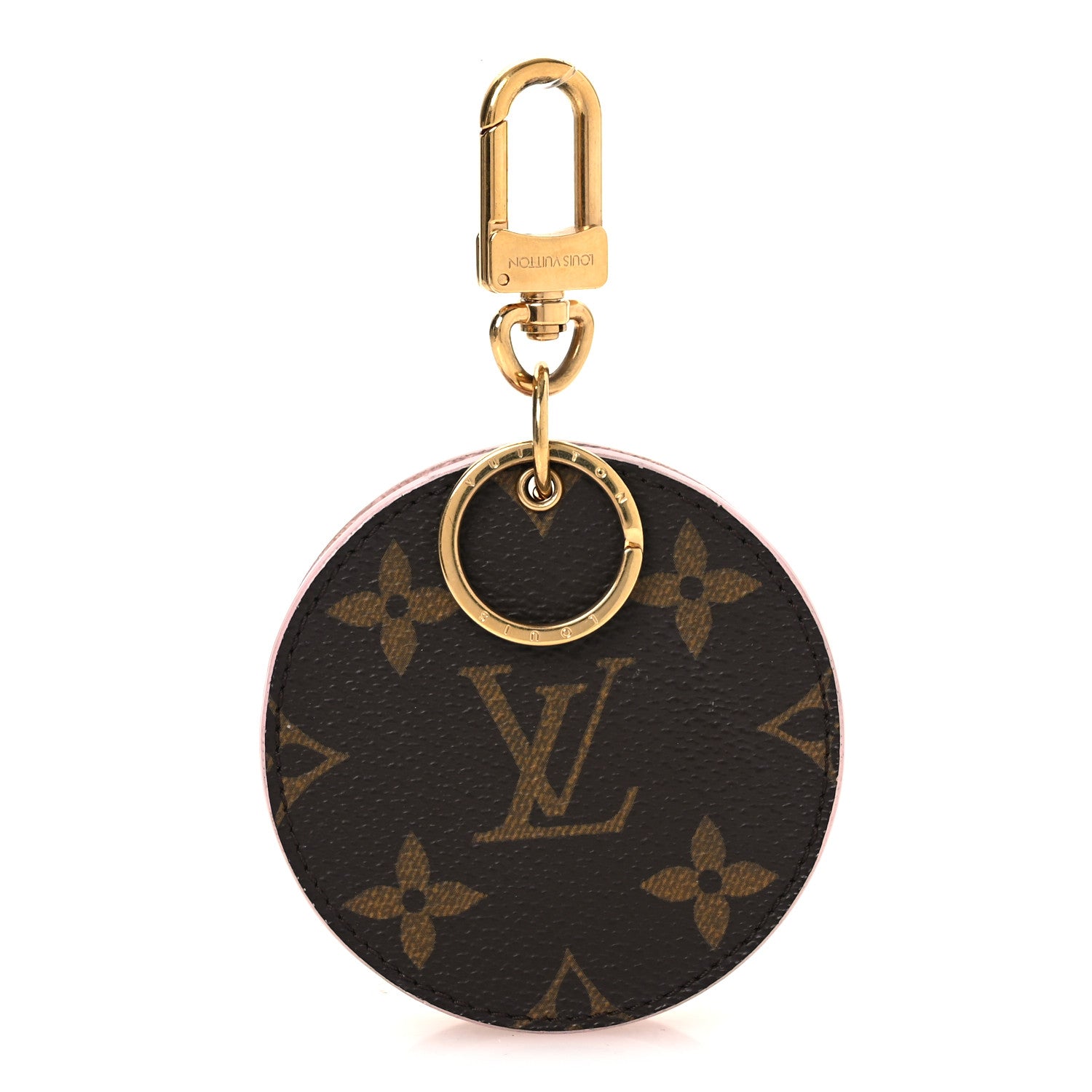 Louis Vuitton Monogram LV Mirror Bag Charm Key Holder Rose Ballerine 1 of 6