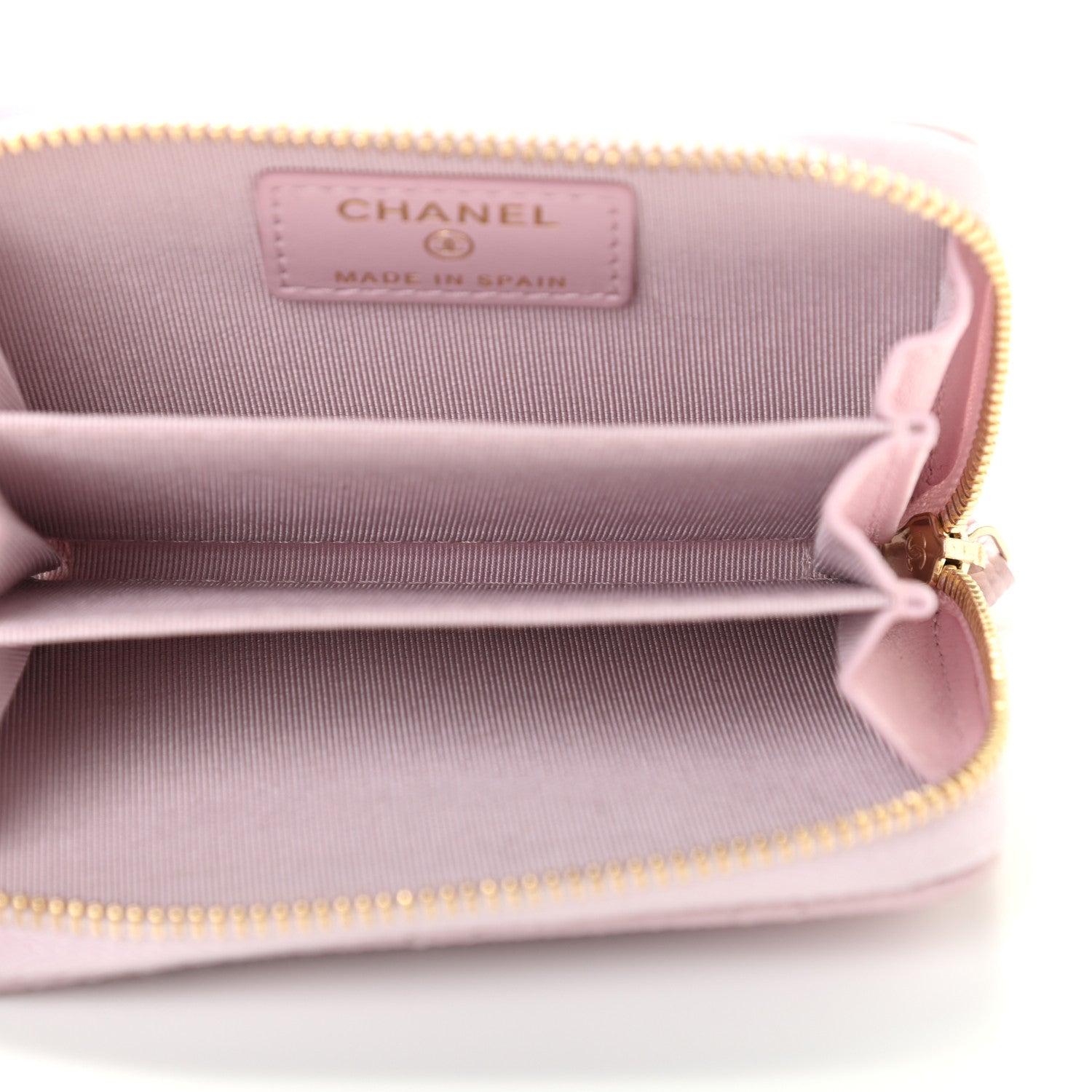 Chanel Caviar Quilted Zip Coin Purse Light Pink 5 of 8