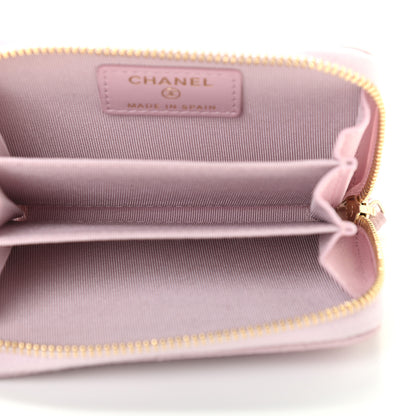 Chanel Caviar Quilted Zip Coin Purse Light Pink 5 of 8