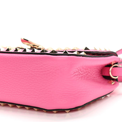 Valentino Garavani Grained Calfskin Small Rockstud Top Handle Bag Feminine Pink 9 of 9