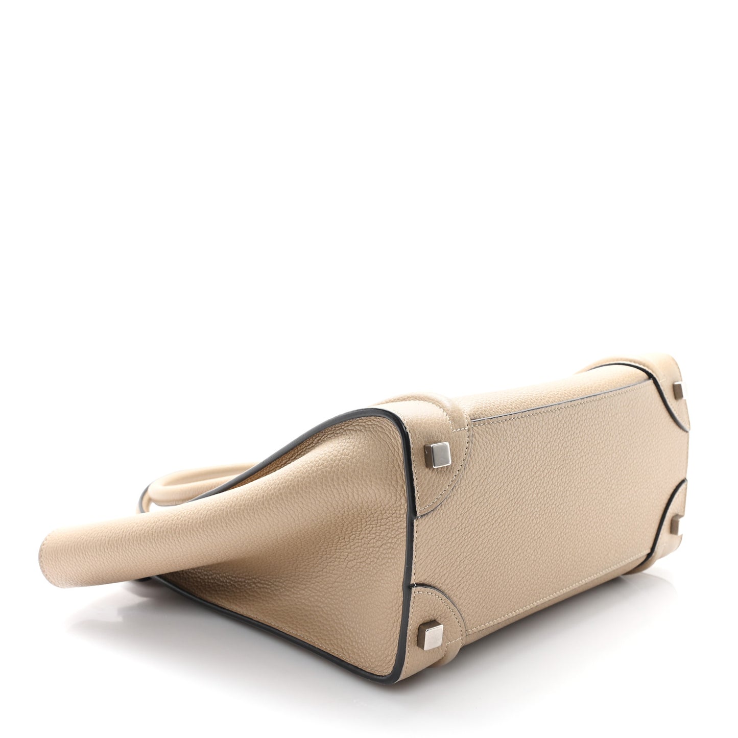 Drummed Calfskin Micro Luggage Dune