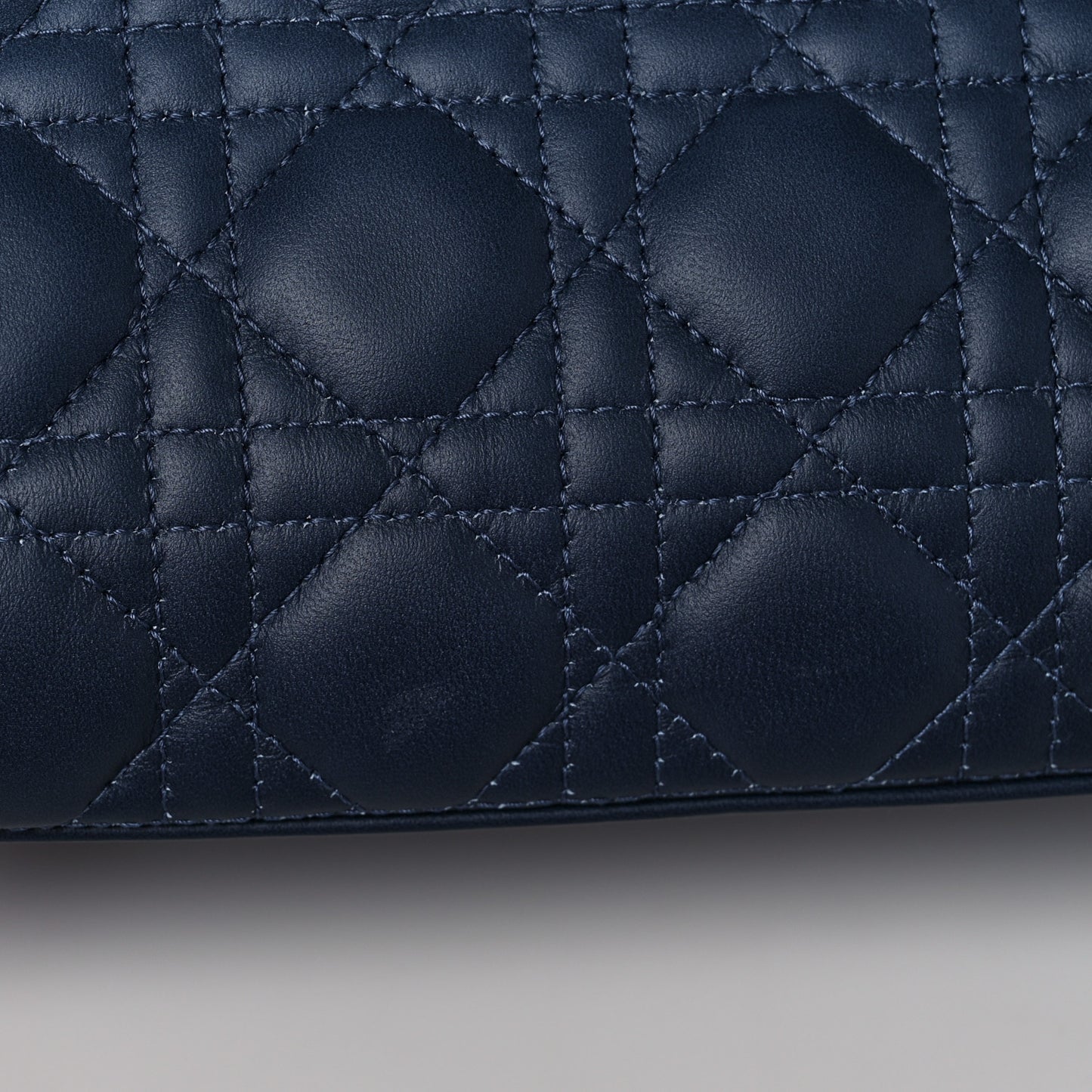 Lambskin Cannage Gradient Medium Lady Dior Blue