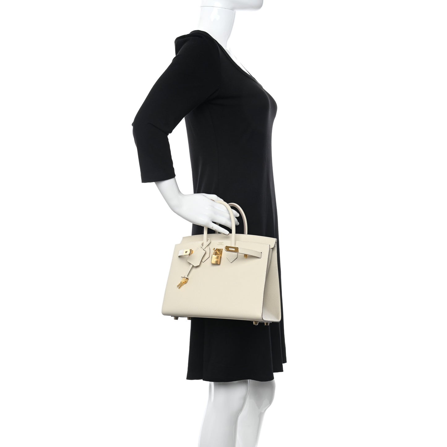 Epsom Birkin Sellier 25 Craie