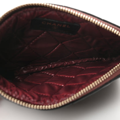 Chanel Lambskin Quilted Small Cosmetic Case Black 5 of 11