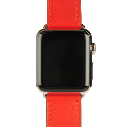 Hermes Veau Swift 38mm Apple Watch Double Tour Capucine 1 of 9