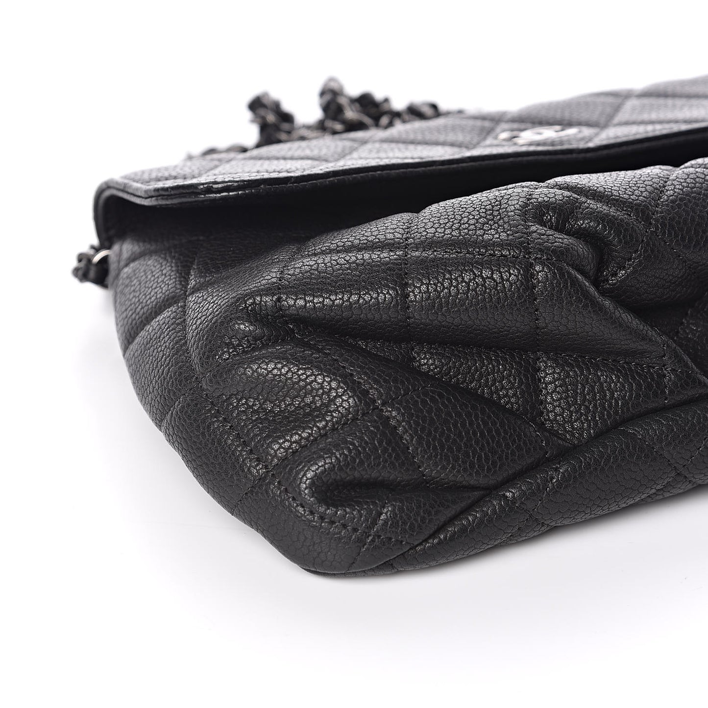 Caviar Quilted Crossbody Bag Black