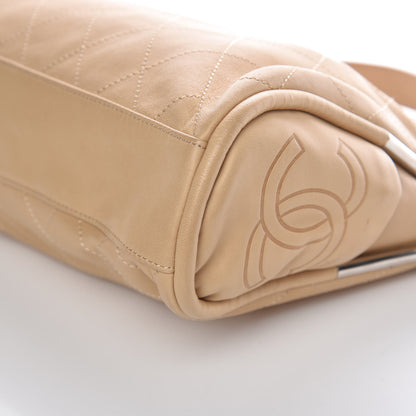 Chanel Lambskin Stitched Medium Ultimate Soft Tote Beige 9 of 13