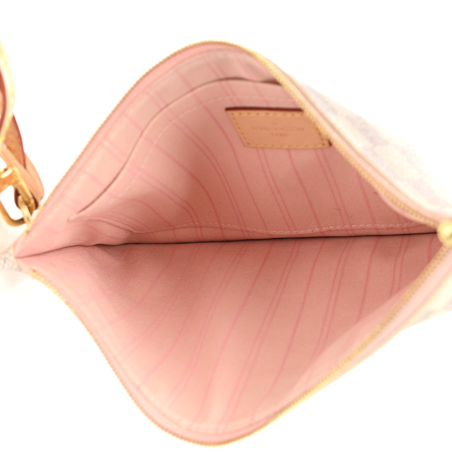 Louis Vuitton Damier Azur Neverfull MM GM Pochette Rose Ballerine 5 of 8