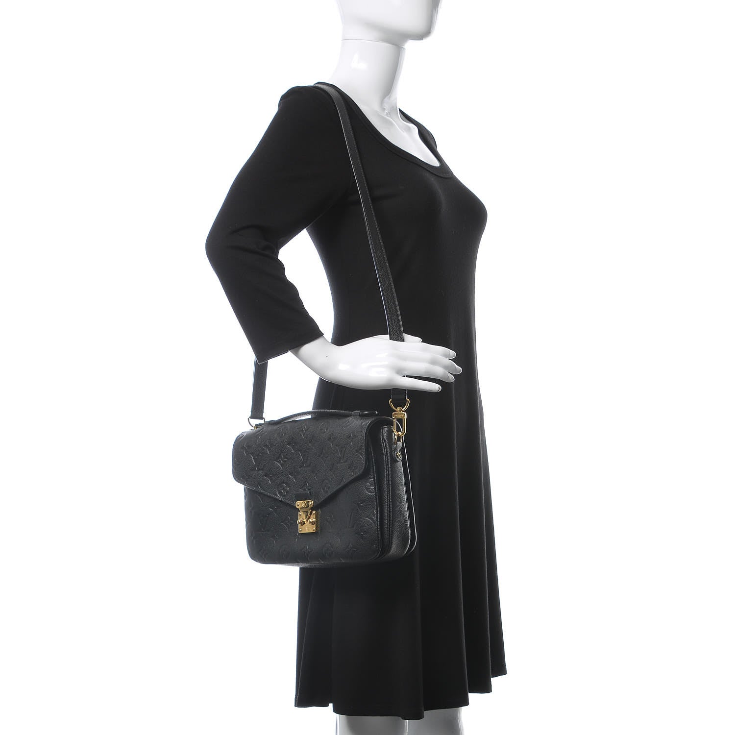 Louis Vuitton Empreinte Pochette Metis Black 2 of 10