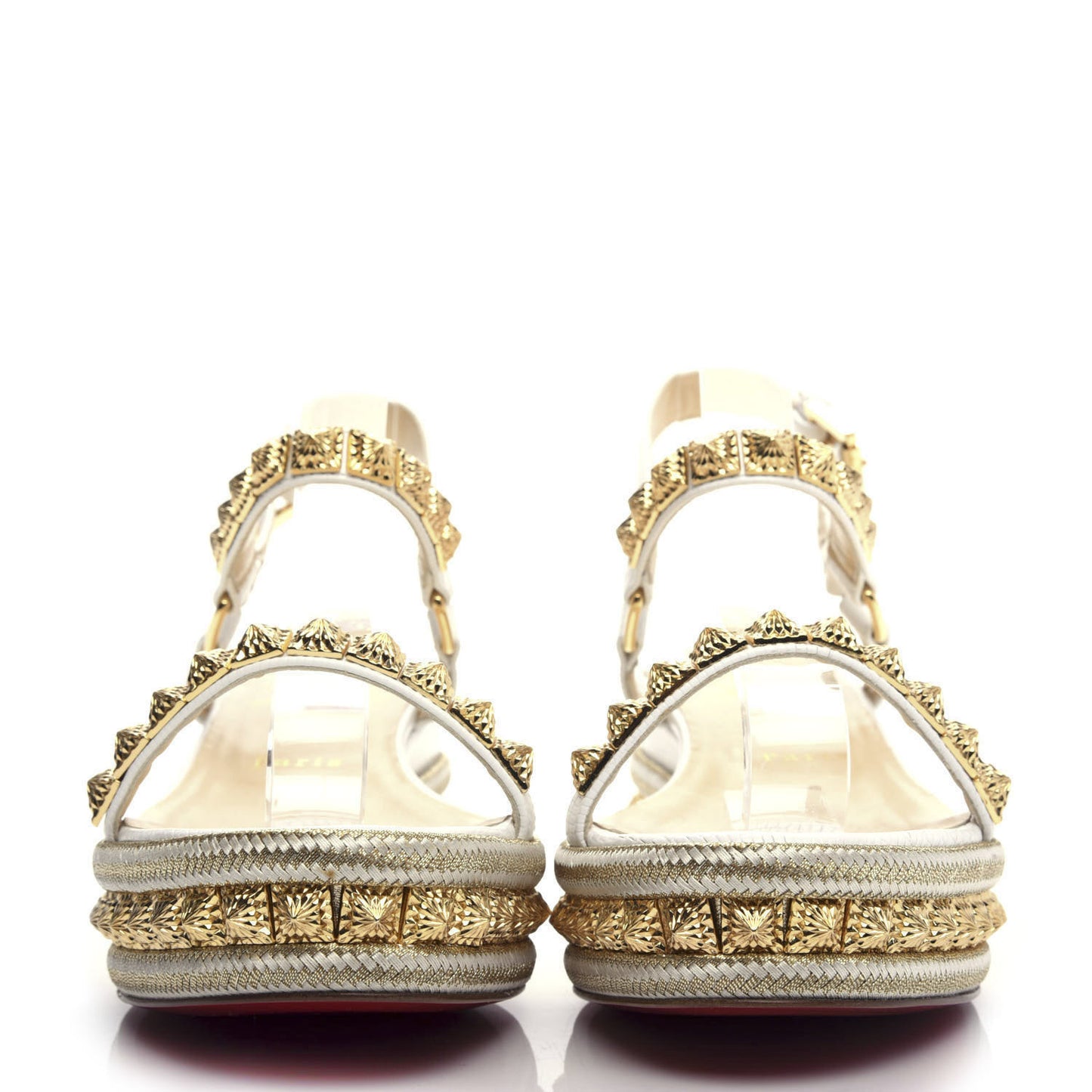 Calfskin Zarli Pyraclou 60 Platform Sandals 39 White