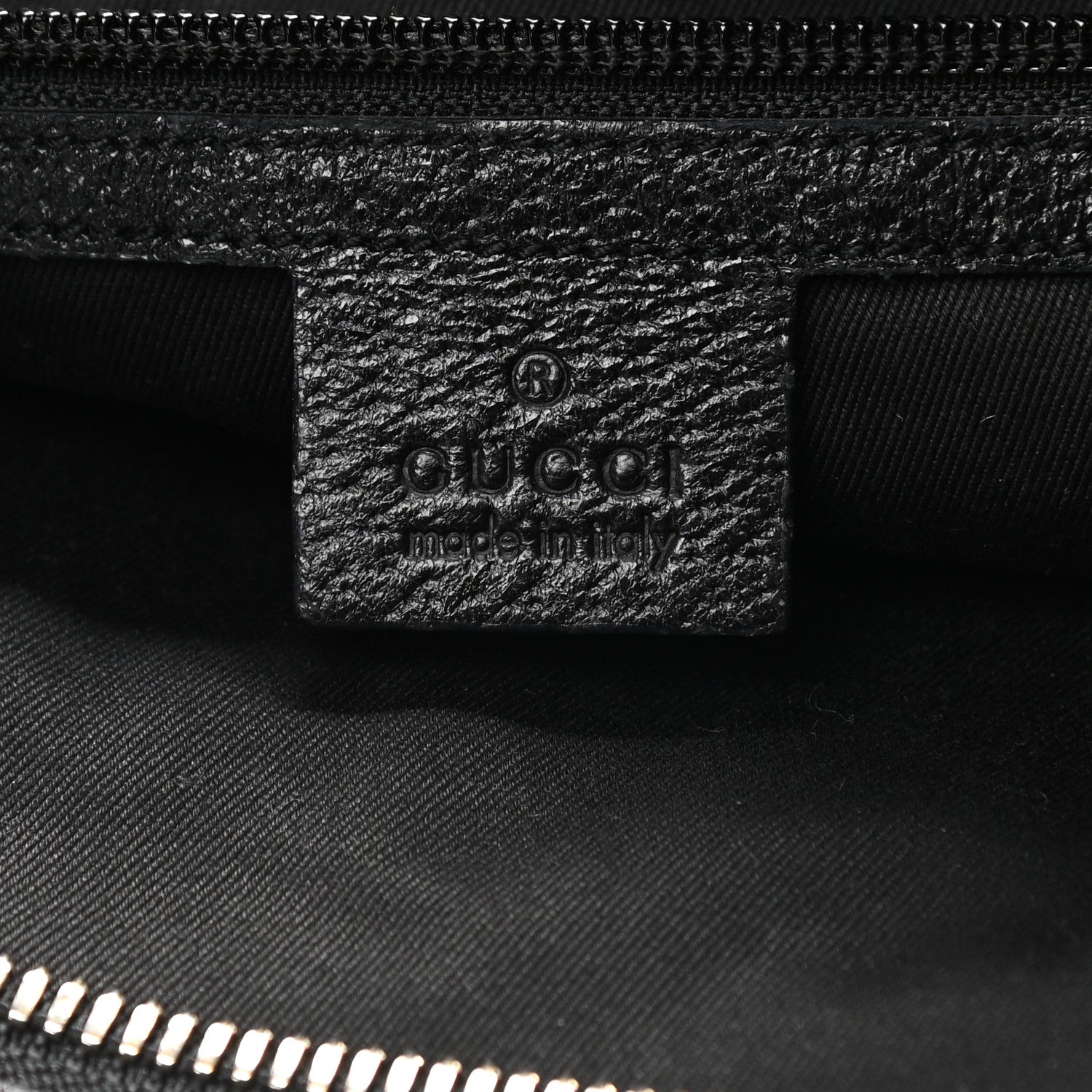 Gucci Monogram Flat Messenger Bag Black 5 of 9