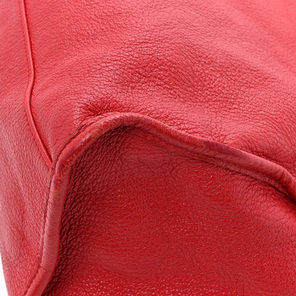 Balenciaga Chevre Gold Metallic Edge Hardware City Rouge Grenade 14 of 18