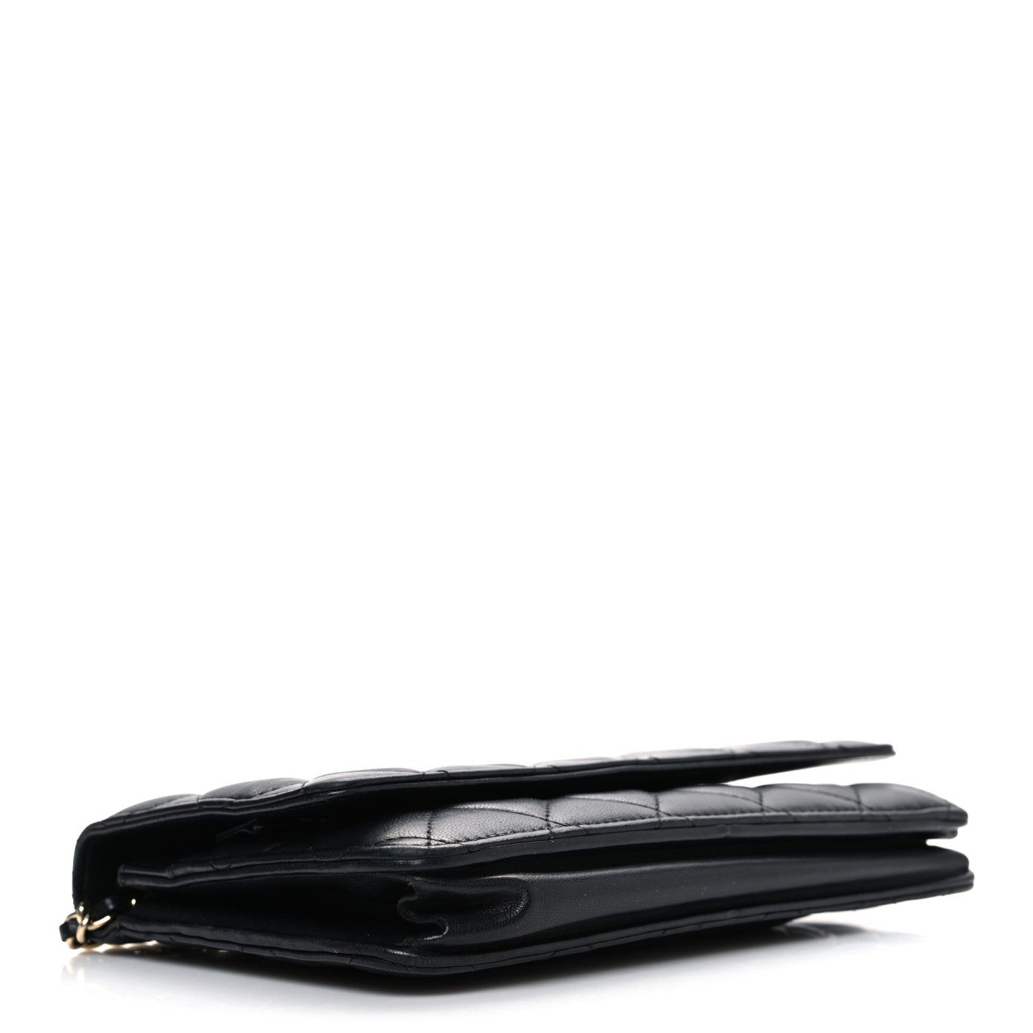 Chanel Lambskin Quilted Wallet On Chain WOC Black 4 of 11