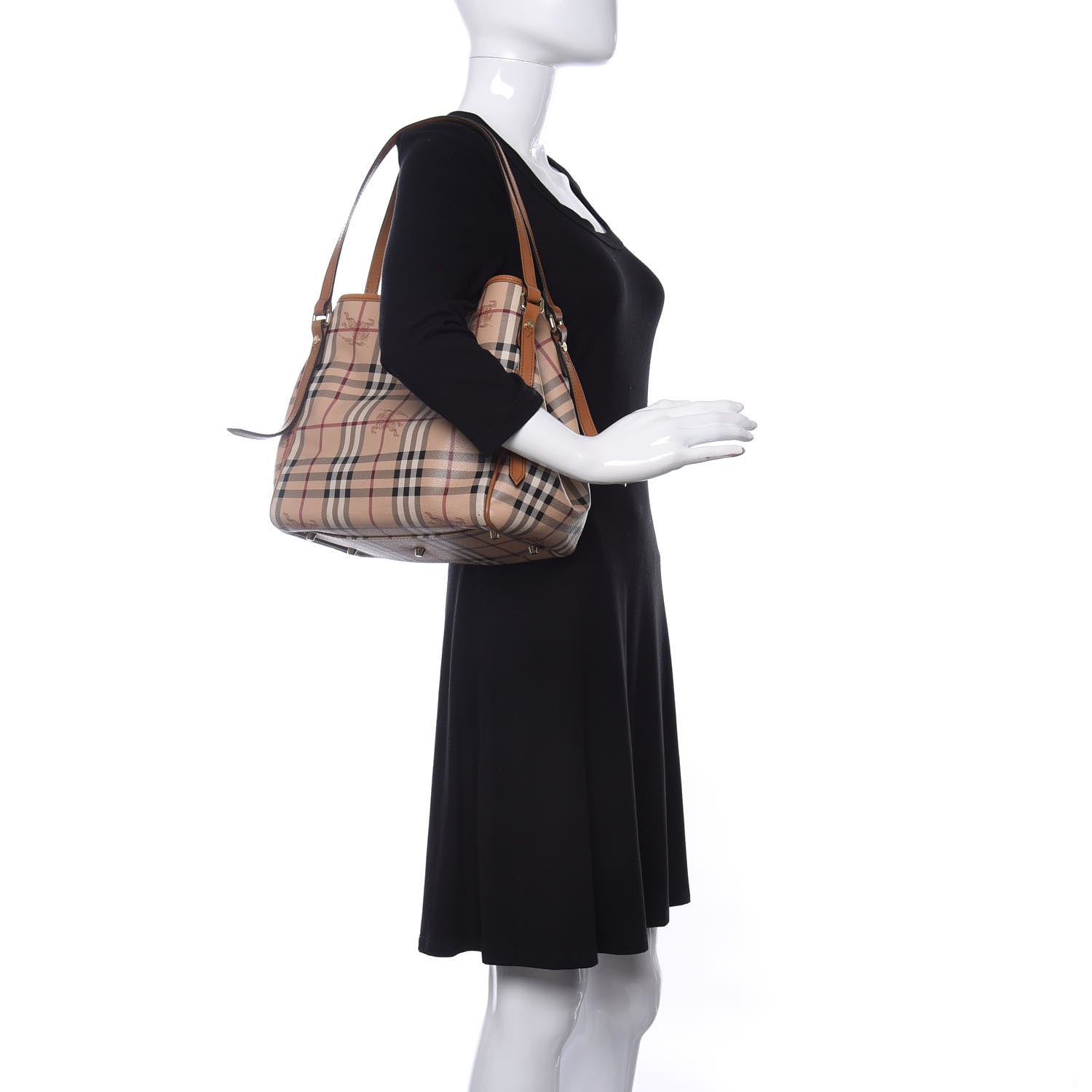 Burberry Haymarket Check Small Canterbury Tote Brown 2 of 14