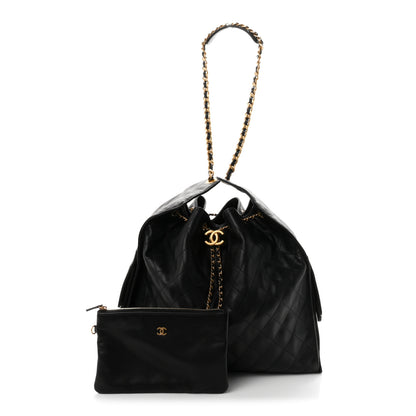 Chanel Caviar Quilted Large Chanel 25 Handbag Black 2 of 10