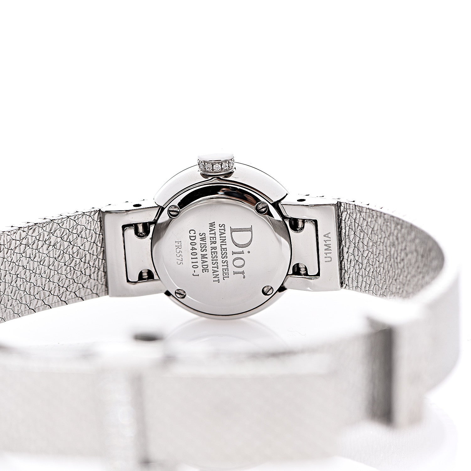 Christian Dior Stainless Steel Diamond Bezel Pink Mother of Pearl 19mm La D De Dior Quartz Watch 4 of 5