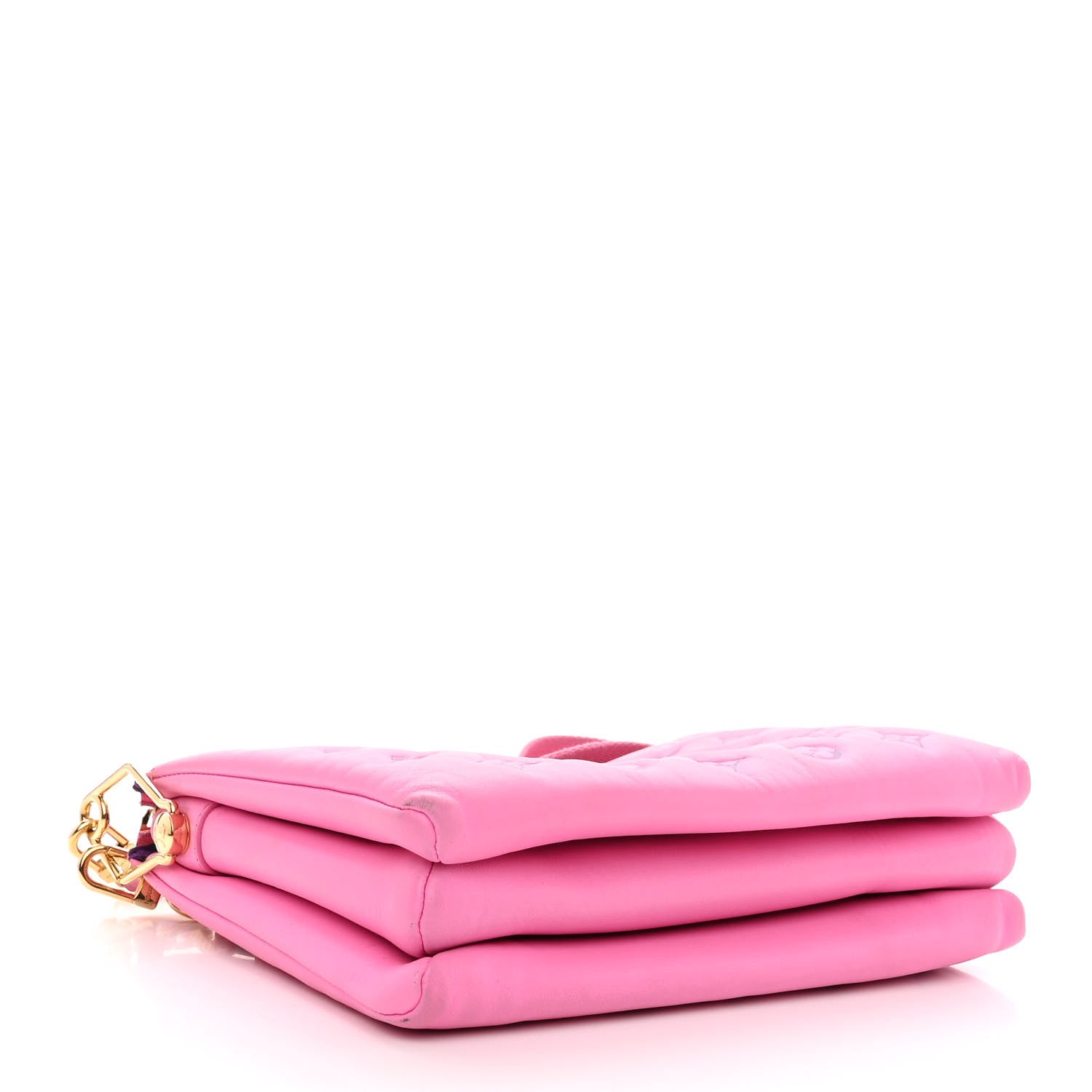 Louis Vuitton Lambskin Embossed Monogram Vuittamins Coussin PM Rose Violet 5 of 13