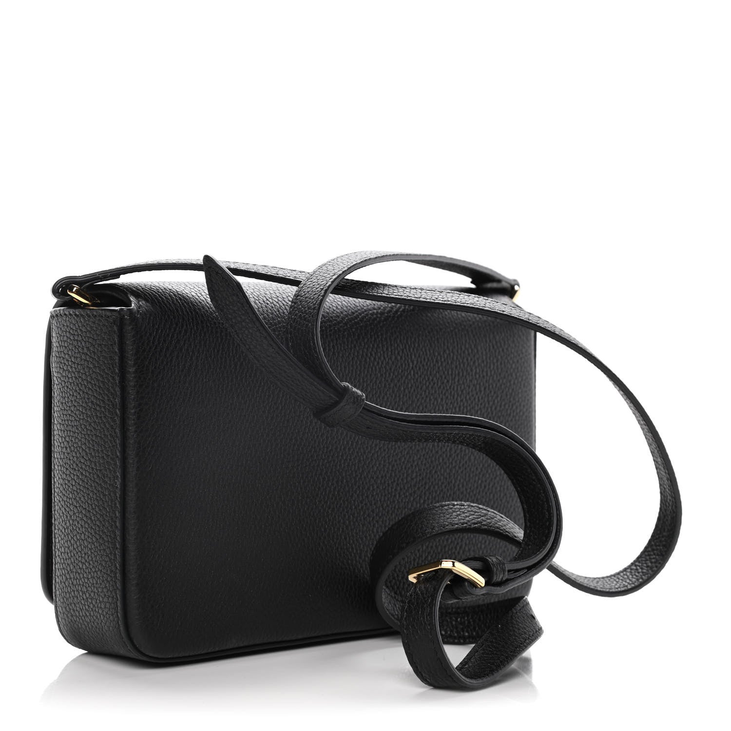 Burberry Grainy Calfskin Vintage Check Hampshire Crossbody Black 2 of 10