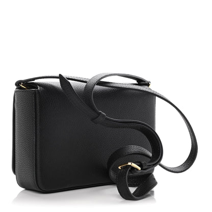 Burberry Grainy Calfskin Vintage Check Hampshire Crossbody Black 2 of 10
