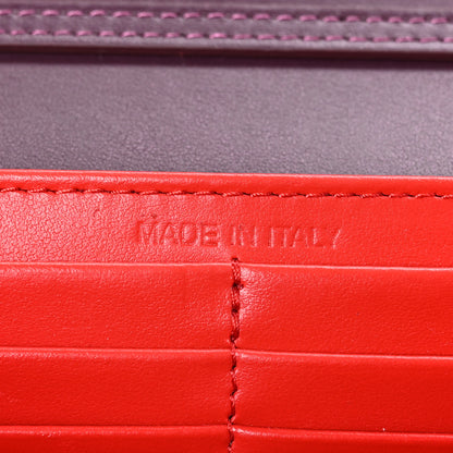 Christian Louboutin CHRISTIAN LOUBOUTIN Calfskin Spikes Loubinthesky Paloma Clutch Merlot 7 of 11