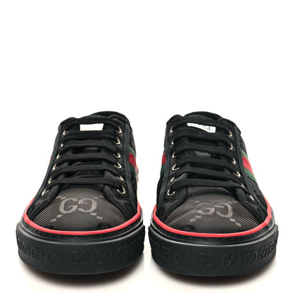 Gucci Econyl Nylon Web Monogram Off The Grid Mens 1977 Tennis Sneakers 39 Black 2 of 7