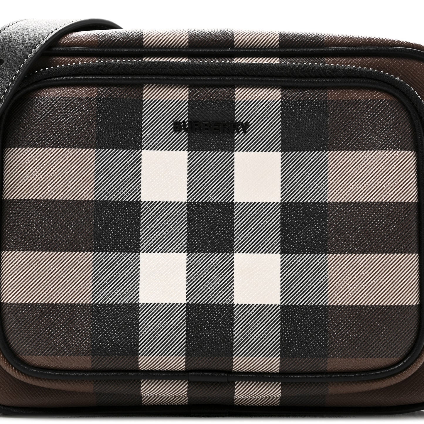 Canvas Check Paddy Messenger Birch Brown