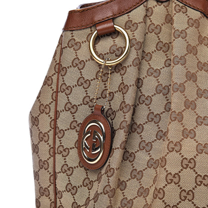 Gucci Monogram Large Sukey Tote Brown 13 of 13