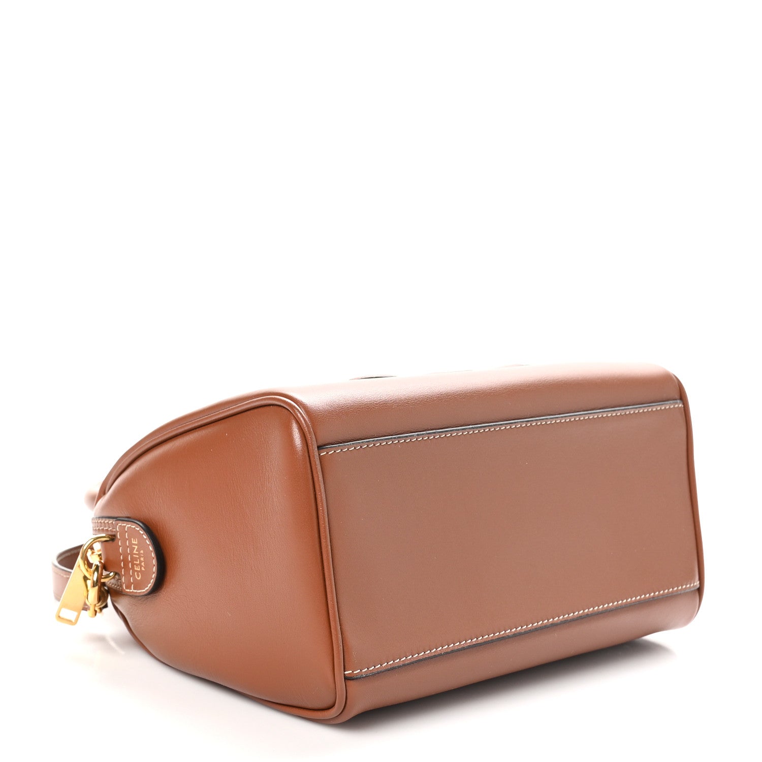 Celine Smooth Calfskin Triomphe Small Boston Bag Tan 4 of 10
