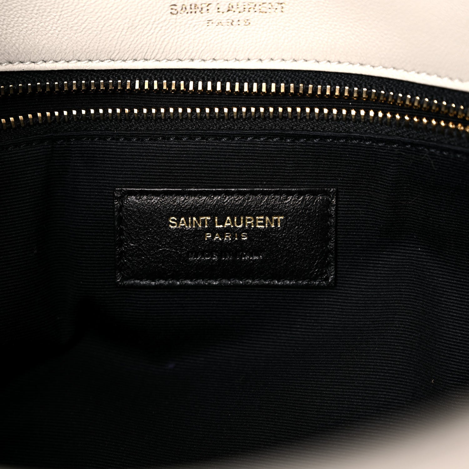 Saint Laurent Lambskin Matelasse Monogram Medium Niki Chain Satchel Ivory 7 of 16