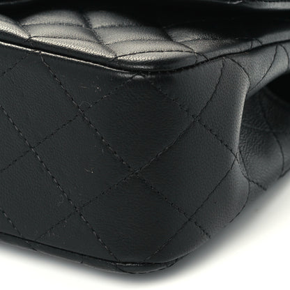 Chanel Lambskin Quilted Mini Top Handle Rectangular Flap Black 11 of 12