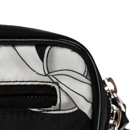 Versace Nylon Baroque Medusa Belt Bag Black White 10 of 10