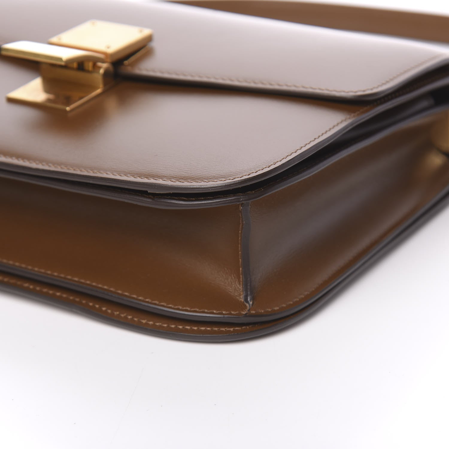 Celine Box Calfskin Medium Classic Box Flap Bag Camel 10 of 11